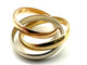 Bague 53 Cartier Trinity - Alliance 3 ors 18K vintage 58 Facettes