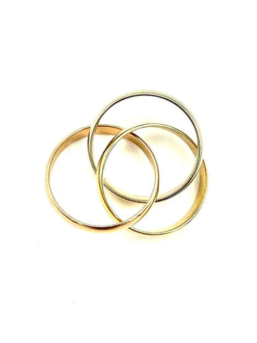 Bague 53 Cartier Trinity - Alliance 3 ors 18K vintage 58 Facettes