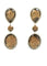 Boucles d'oreilles Roberto Coin - Boucles d'oreilles en or rose, quartz et diamants 58 Facettes