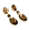 Boucles d'oreilles Roberto Coin - Boucles d'oreilles en or rose, quartz et diamants 58 Facettes