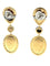 Boucles d'oreilles Roberto Coin - Boucles d'oreilles en or rose, quartz et diamants 58 Facettes