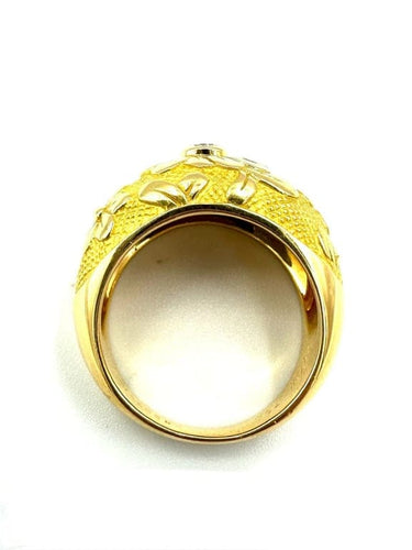 Bague 57 Van Cleef & Arpels - Bague jonc vintage en or jaune 18K et diamant 58 Facettes