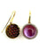Boucles d'oreilles Roberto Coin - Boucles d’oreilles dormeuses en or rose 18K améthystes et diamants 58 Facettes