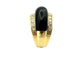 Bague 53 Van Cleef & Arpels Arlequine - Bague vintage en or jaune 18K, diamants, onyx et nacre 58 Facettes