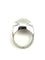 Bague 59 BVLGARI Cabochon - Bague jonc ajouré en or blanc 18K et diamants 58 Facettes