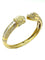 Bracelet Bracelet jonc vintage en or jaune 18K et diamants 5,5 ct 58 Facettes