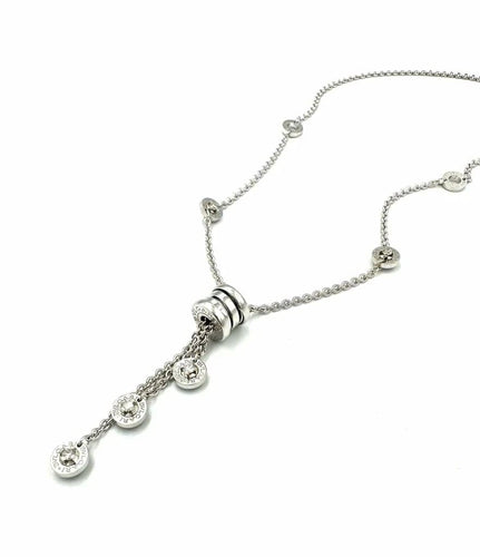 Collier BVLGARI B.zero1 - Collier en or blanc 18K et diamants 58 Facettes