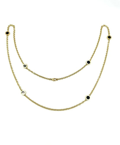 Collier BVLGARI BVLGARI - Sautoir en or jaune 18K et onyx 58 Facettes