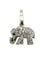 Pendentif Cartier - Breloque éléphant en or blanc, diamants et émeraude 58 Facettes