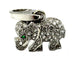 Pendentif Cartier - Breloque éléphant en or blanc, diamants et émeraude 58 Facettes