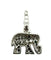 Pendentif Cartier - Breloque éléphant en or blanc, diamants et émeraude 58 Facettes