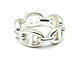 Bague 51 Hermès Chaîne d’ancre enchaînée - Bague en argent 925 58 Facettes