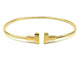 Bracelet Tiffany & Co. - Bracelet T Wire en or jaune 18K 58 Facettes