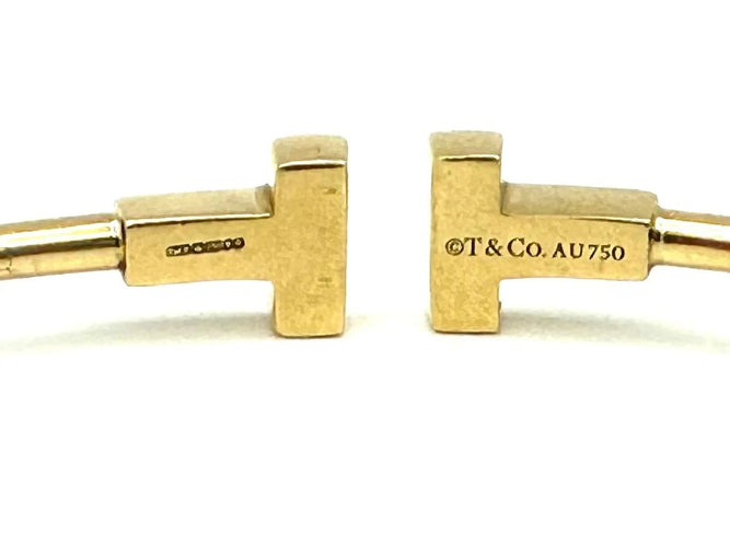 Bracelet Tiffany & Co. - Bracelet T Wire en or jaune 18K 58 Facettes
