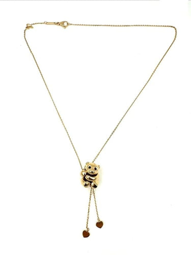 Collier Chopard Animal World Collection - Collier Teddy Bear en or rose 18K 58 Facettes