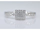 Bague 54 Bague entourage en or blanc 14 carats avec diamants 58 Facettes 2007