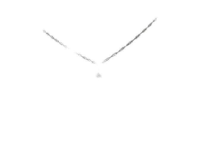 Pendentif Pendentif en or blanc 14 carats avec diamants 58 Facettes 2024