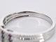 Bague Bague en or blanc 14 carats avec diamant et pierres multicolores 58 Facettes 2043