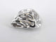Pendentif Pendentif cœur en or blanc 14 carats avec diamants 58 Facettes 2082