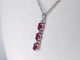 Pendentif Pendentif en or blanc avec diamants et rubis 58 Facettes 2138