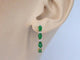 Boucles d'oreilles Boucles d'oreilles en or 14 carats avec diamants et émeraudes 58 Facettes 2135