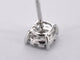 Boucles d'oreilles Boucles d'oreilles en or blanc 14 carats serties de diamants 58 Facettes 2157