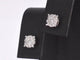Boucles d'oreilles Boucles d'oreilles en or blanc 14 carats serties de diamants 58 Facettes 2157