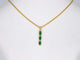 Pendentif Pendentif en or 14 carats avec diamant et émeraude 58 Facettes 2141