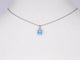 Pendentif Pendentif en or blanc 14 carats avec topaze 0,90 ct 58 Facettes 2202