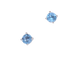 Boucles d'oreilles Boucles d’oreilles en or blanc 14 carats avec topaze et diamant 58 Facettes 2201