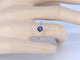 Bague 54 Bague en or blanc 14 carats avec tanzanite et diamant 58 Facettes 2200