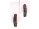 Boucles d'oreilles Boucles d'oreilles en or rose 14 carats avec diamant noir 58 Facettes 2226