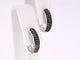 Boucles d'oreilles Boucles d’oreilles en or blanc 14 carats avec diamants noirs 58 Facettes 2227