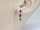 Boucles d'oreilles Boucles d'oreilles en or 14 carats avec diamants et pierres précieuses 58 Facettes 2276