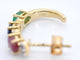 Boucles d'oreilles Boucles d'oreilles en or 14 carats avec diamants et pierres précieuses 58 Facettes 2276