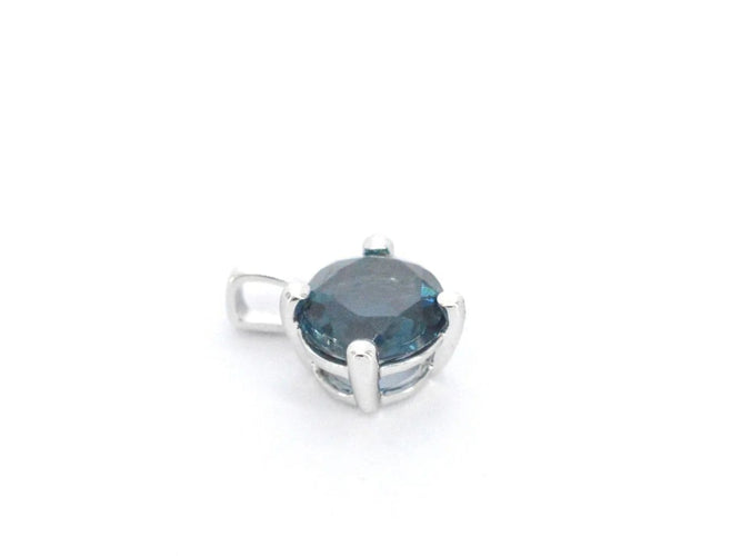Pendentif Pendentif en or blanc 14 carats orné de topaze 58 Facettes 2331