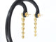 Boucles d'oreilles Boucles d'oreilles en or jaune 14 carats avec diamants 58 Facettes 2339
