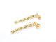 Boucles d'oreilles Boucles d'oreilles en or jaune 14 carats avec diamants 58 Facettes 2339
