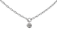 Collier Collier en or blanc 14 carats avec diamant 0,05 ct 58 Facettes 2352