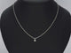 Collier Collier en or blanc 14 carats avec diamant 0,05 ct 58 Facettes 2352