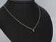Collier Collier en or blanc 14 carats avec diamant 0,05 ct 58 Facettes 2352