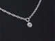 Collier Collier en or blanc 14 carats avec diamant 0,05 ct 58 Facettes 2352