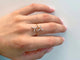 Bague 55 Bague en or jaune 14 carats avec diamant taille brillant 58 Facettes 2335