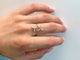 Bague 55 Bague en or jaune 14 carats avec diamant taille brillant 58 Facettes 2335