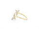 Bague 55 Bague en or jaune 14 carats avec diamant taille brillant 58 Facettes 2335