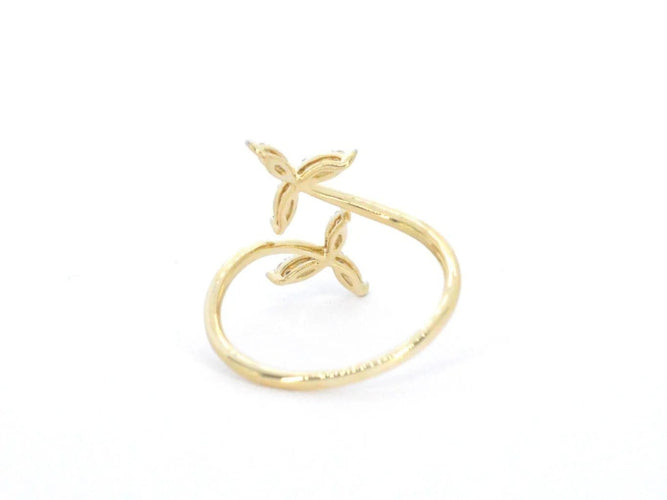 Bague 55 Bague en or jaune 14 carats avec diamant taille brillant 58 Facettes 2335