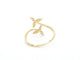 Bague 55 Bague en or jaune 14 carats avec diamant taille brillant 58 Facettes 2335