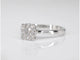 Bague 54 Bague entourage en or blanc 14 carats avec diamants 58 Facettes 2003