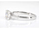 Bague 54 Bague entourage en or blanc 14 carats avec diamants 58 Facettes 2003
