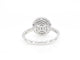 Bague 54 Bague entourage en or blanc 14 carats avec diamants 58 Facettes 2005